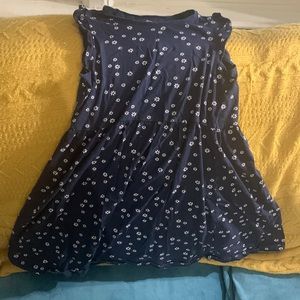 Little girls dress, H&M size 8-10Y. Navy with ruffled sleeves
